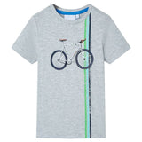 VidaXL Kindershirt mit kurzen Ärmeln 116 Grau