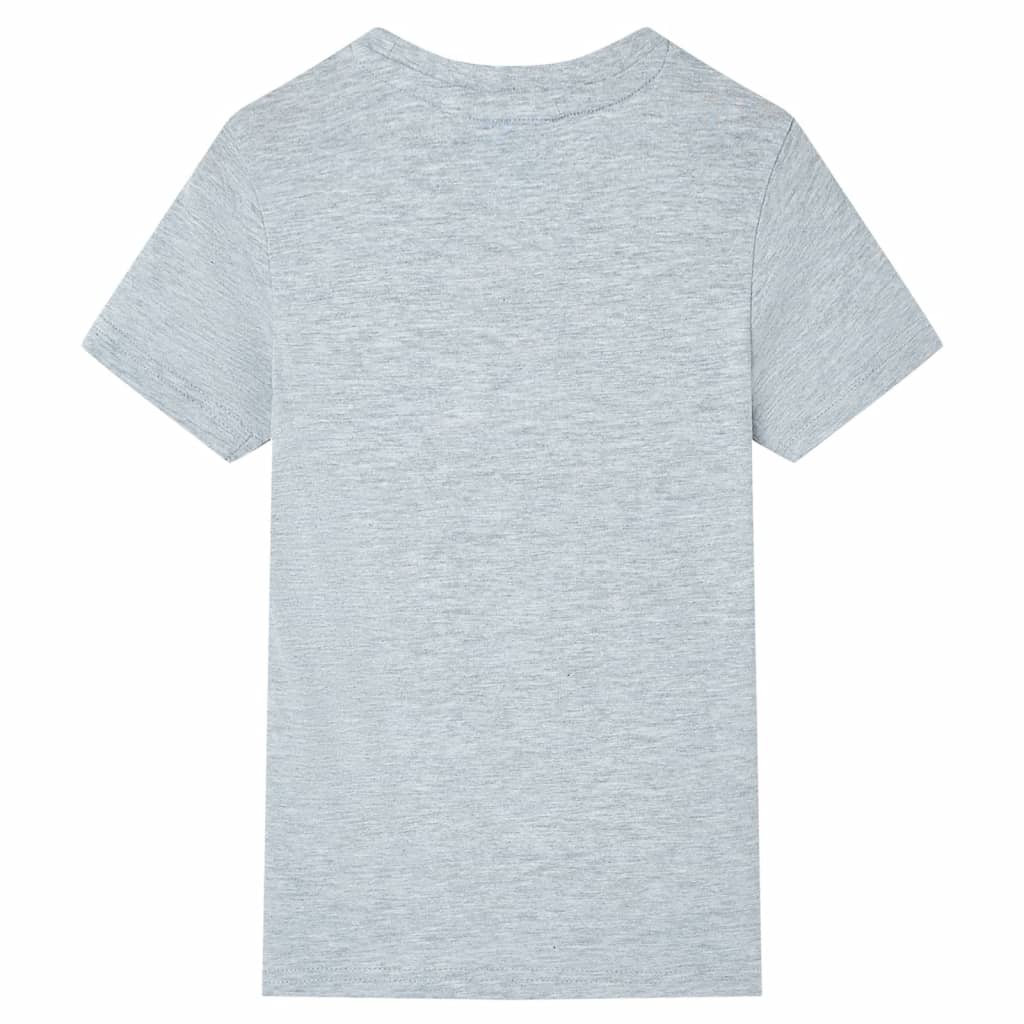 VidaXL Kindershirt mit kurzen Ärmeln 128 Grau