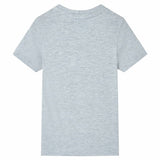 VidaXL Kindershirt mit kurzen Ärmeln 128 Grau