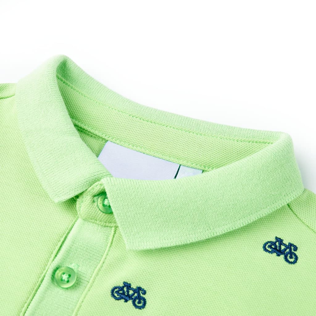 VidaXL Kinderpoloshirt 140 neongrün