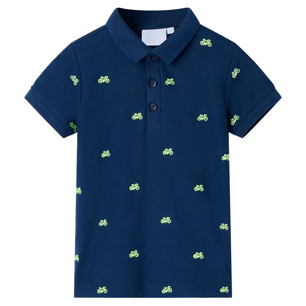 VidaXL Kinderpoloshirt 116 Marineblau