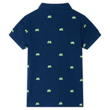 VidaXL Kinderpoloshirt 116 Marineblau