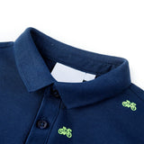 VidaXL Kinderpoloshirt 128 Marineblau