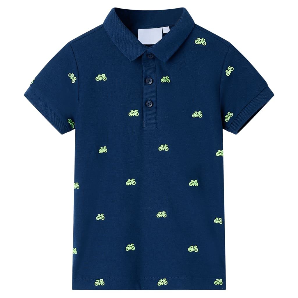 VidaXL Kinderpoloshirt 140 Marineblau