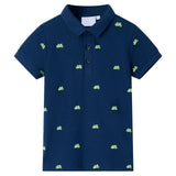 VidaXL Kinderpoloshirt 140 Marineblau