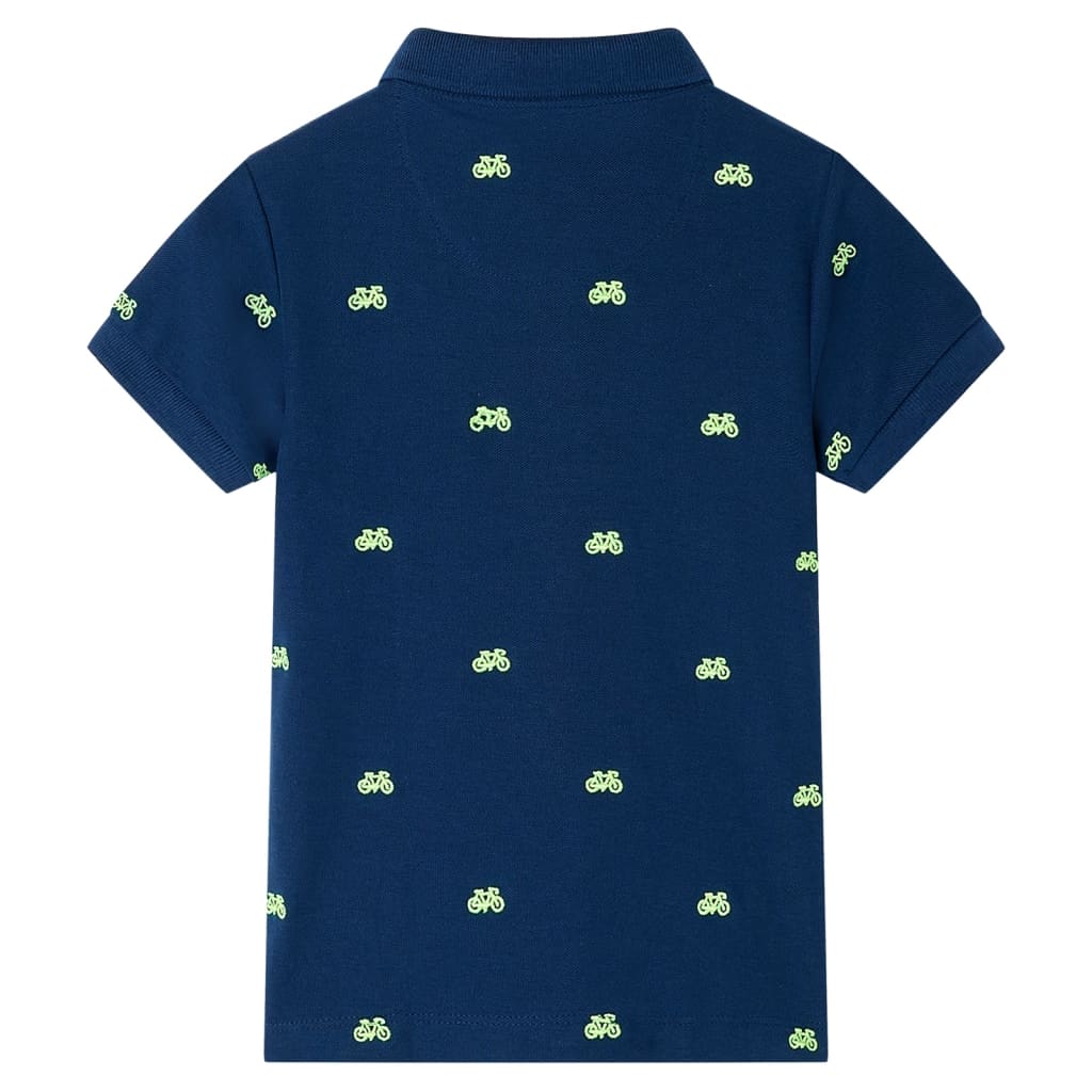 VidaXL Kinderpoloshirt 140 Marineblau