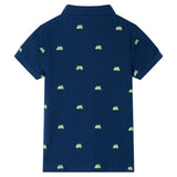 VidaXL Kinderpoloshirt 140 Marineblau