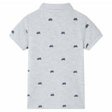 VidaXL Kinderpoloshirt 92 Grau Melange