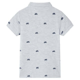 VidaXL Kinderpoloshirt 140 Grau Melange