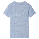 VidaXL Kindershirt mit kurzen Ärmeln 104 blau gemischt