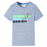 VidaXL Kindershirt mit kurzen Ärmeln 116 blau gemischt