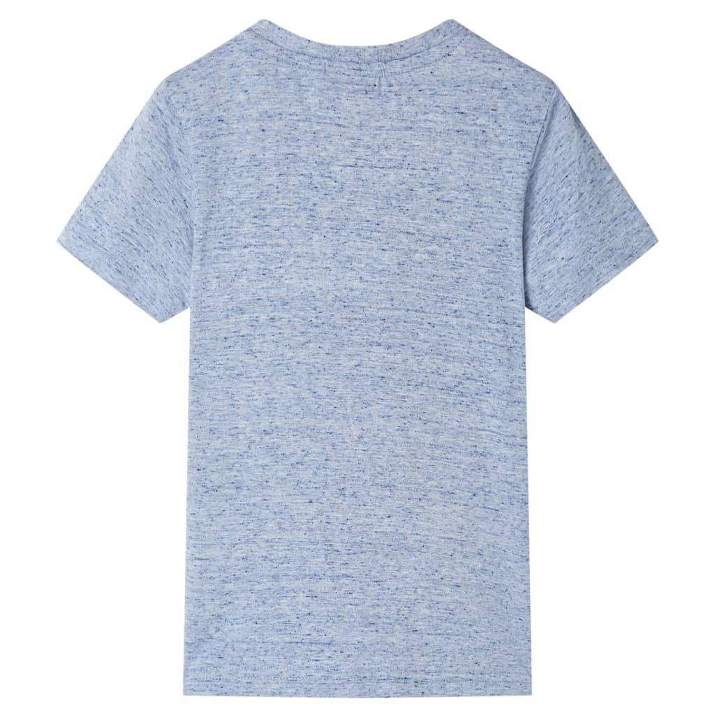 VidaXL Kindershirt mit kurzen Ärmeln 128 blau gemischt
