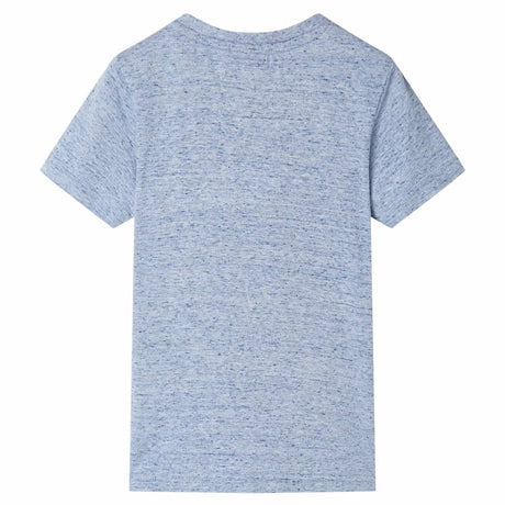 VidaXL Kindershirt mit kurzen Ärmeln 128 blau gemischt