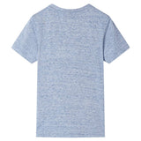 VidaXL Kindershirt mit kurzen Ärmeln 140 blau gemischt
