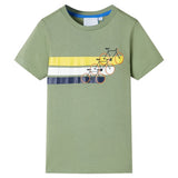 VidaXL Kindershirt mit kurzen Ärmeln 92 helles Khaki