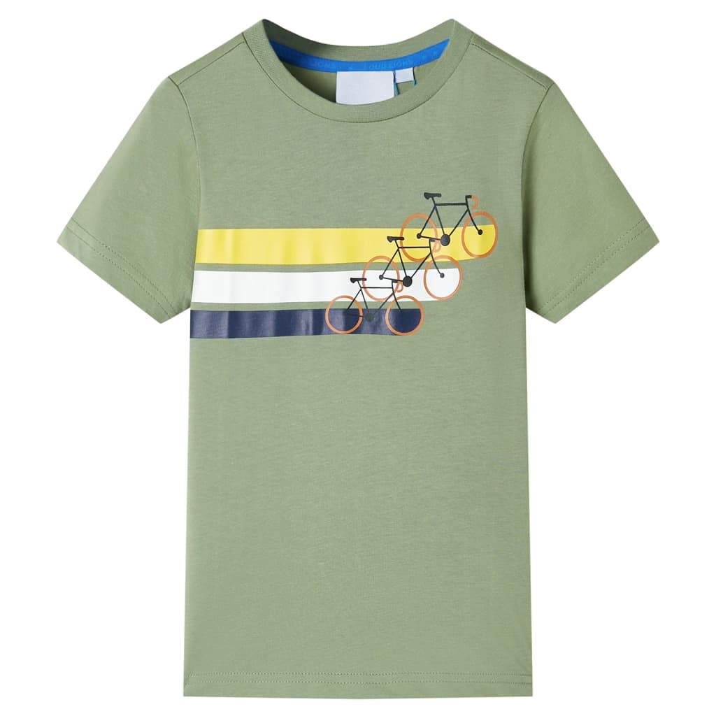 VidaXL Kindershirt mit kurzen Ärmeln 104 helles Khaki