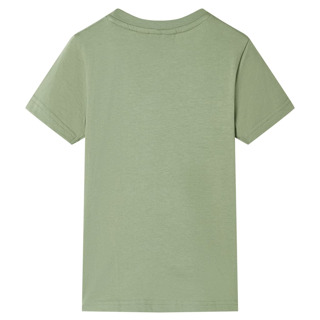 VidaXL Kindershirt mit kurzen Ärmeln 104 helles Khaki