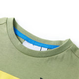 VidaXL Kindershirt mit kurzen Ärmeln 104 helles Khaki