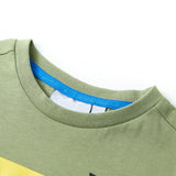 VidaXL Kindershirt mit kurzen Ärmeln 128 helles Khaki