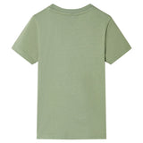 VidaXL Kindershirt mit kurzen Ärmeln 140 helles Khaki