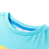 VidaXL Kindershirt mit kurzen Ärmeln 92 Meeresblau