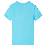 VidaXL Kindershirt mit kurzen Ärmeln 104 Meeresblau