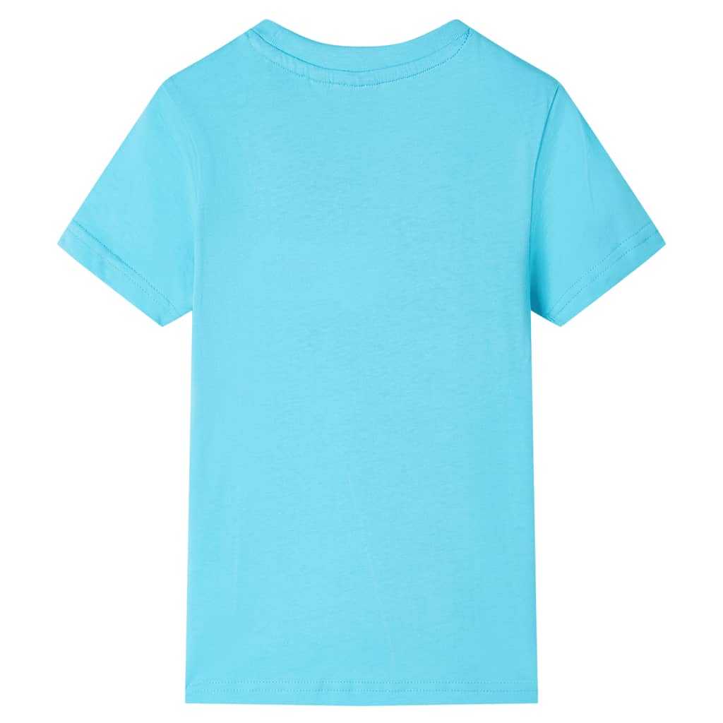 VidaXL Kindershirt mit kurzen Ärmeln 128 Meeresblau