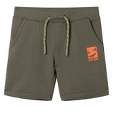 VidaXL Kindershorts mit Kordelzug 92 dunkles Khaki