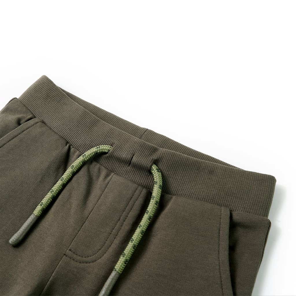 VidaXL Kindershorts mit Kordelzug 92 dunkles Khaki