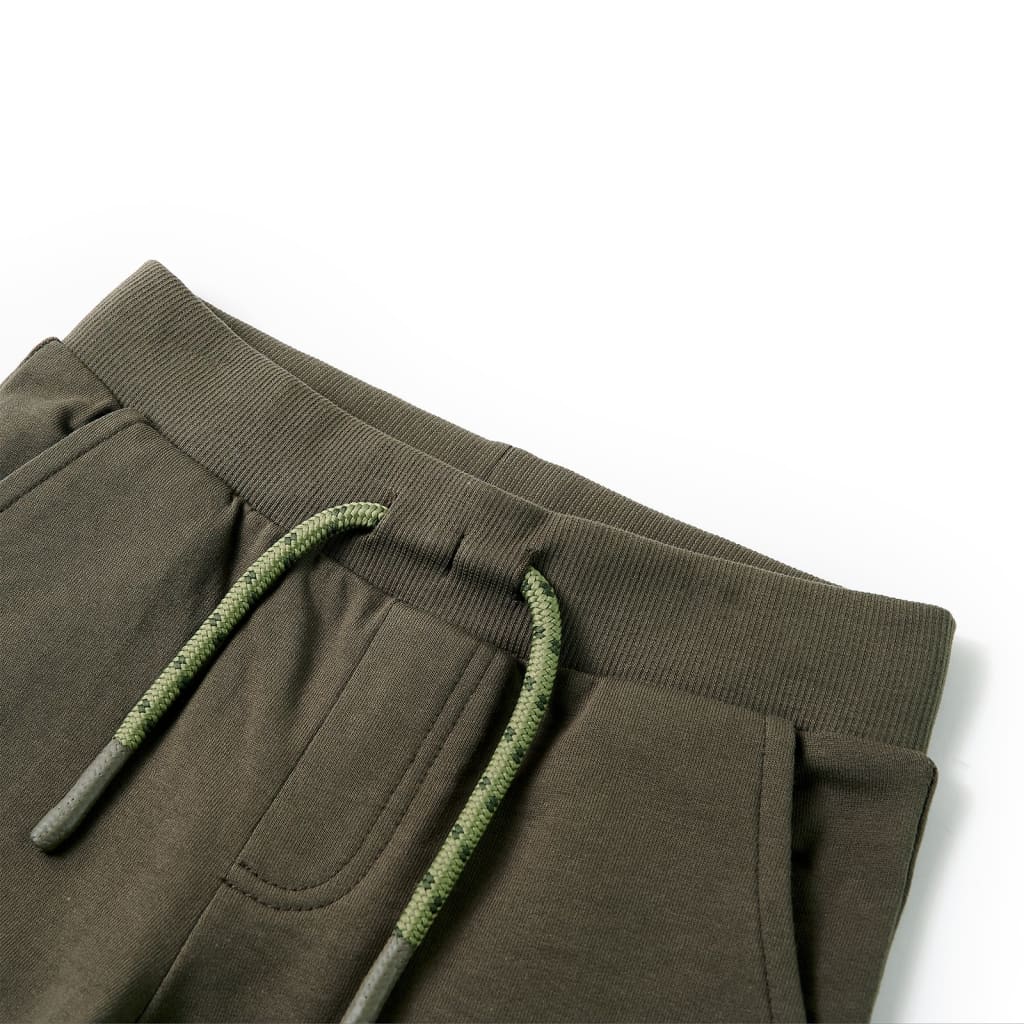VidaXL Kindershorts mit Kordelzug 116 dunkles Khaki
