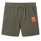 VidaXL Kindershorts mit Kordelzug 140 dunkles Khaki
