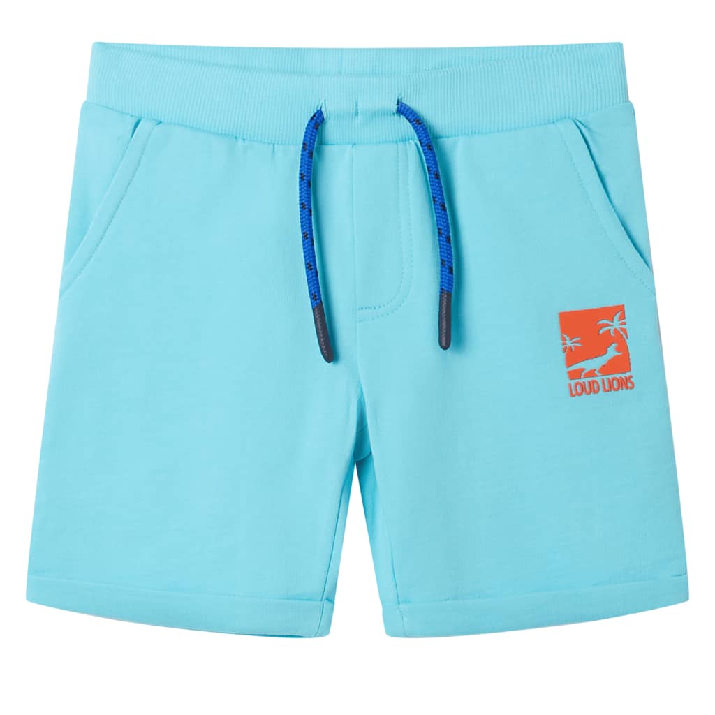 VidaXL Kindershorts mit Kordelzug 92 Meeresblau