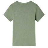 VidaXL Kindershirt mit kurzen Ärmeln 104 helles Khaki