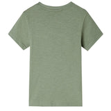 VidaXL Kindershirt mit kurzen Ärmeln 140 helles Khaki