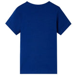 VidaXL Kindershirt mit kurzen Ärmeln 104 dunkelblau