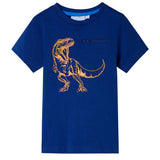 VidaXL Kindershirt mit kurzen Ärmeln 116 dunkelblau