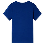 VidaXL Kindershirt mit kurzen Ärmeln 116 dunkelblau