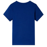 VidaXL Kindershirt mit kurzen Ärmeln 140 dunkelblau