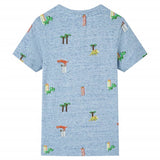 VidaXL Kinderhemd 104 blau gemischt