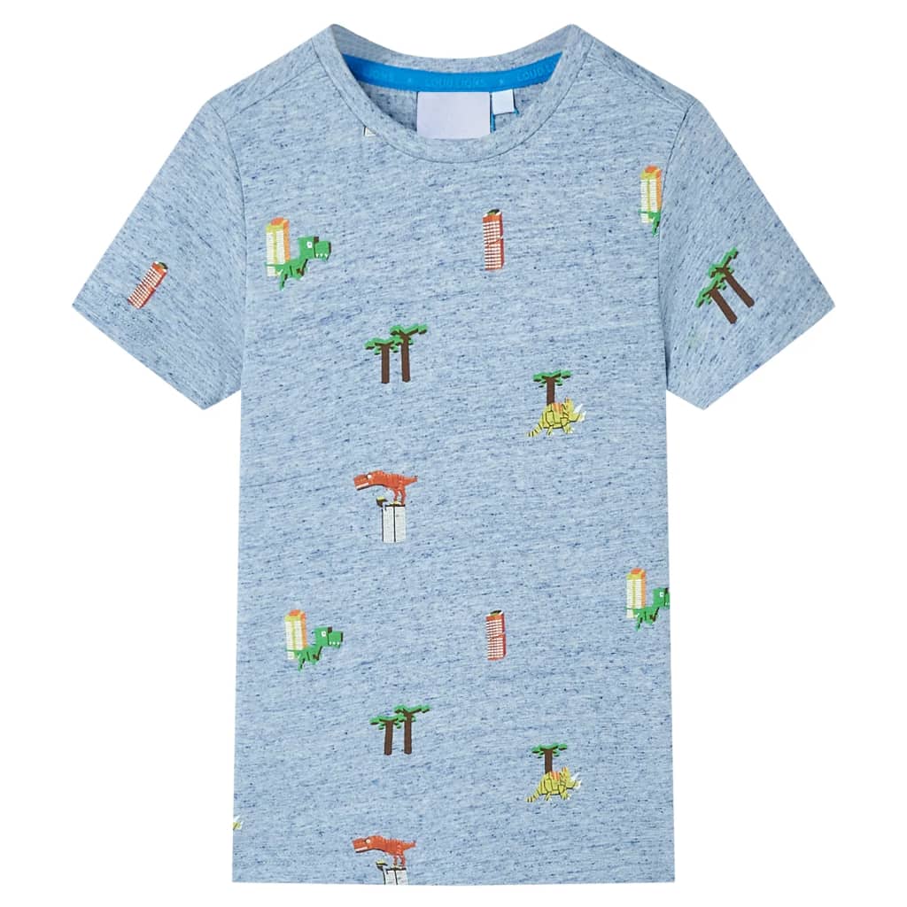 VidaXL Kinderhemd 128 blau gemischt