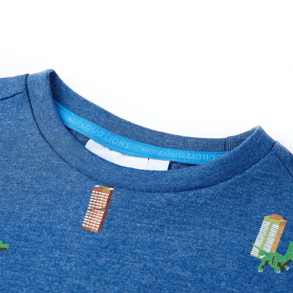 VidaXL Kinderhemd 128 dunkelblau gemischt