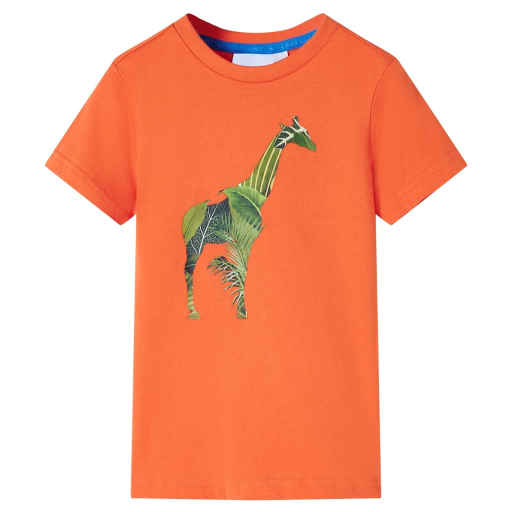VidaXL Kindershirt 92 leuchtendes Orange