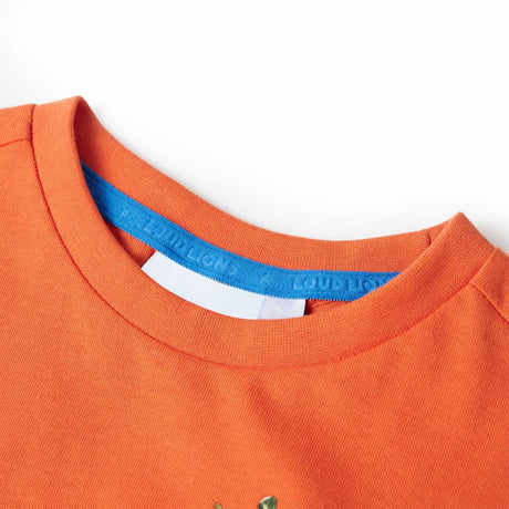 VidaXL Kindershirt 128 leuchtendes Orange