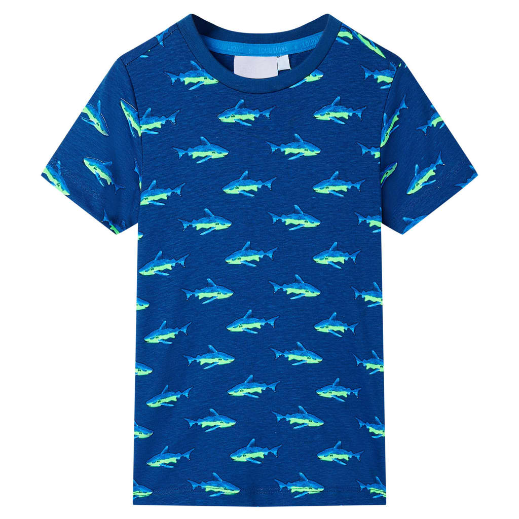 VidaXL Kindershirt 116 dunkelblau