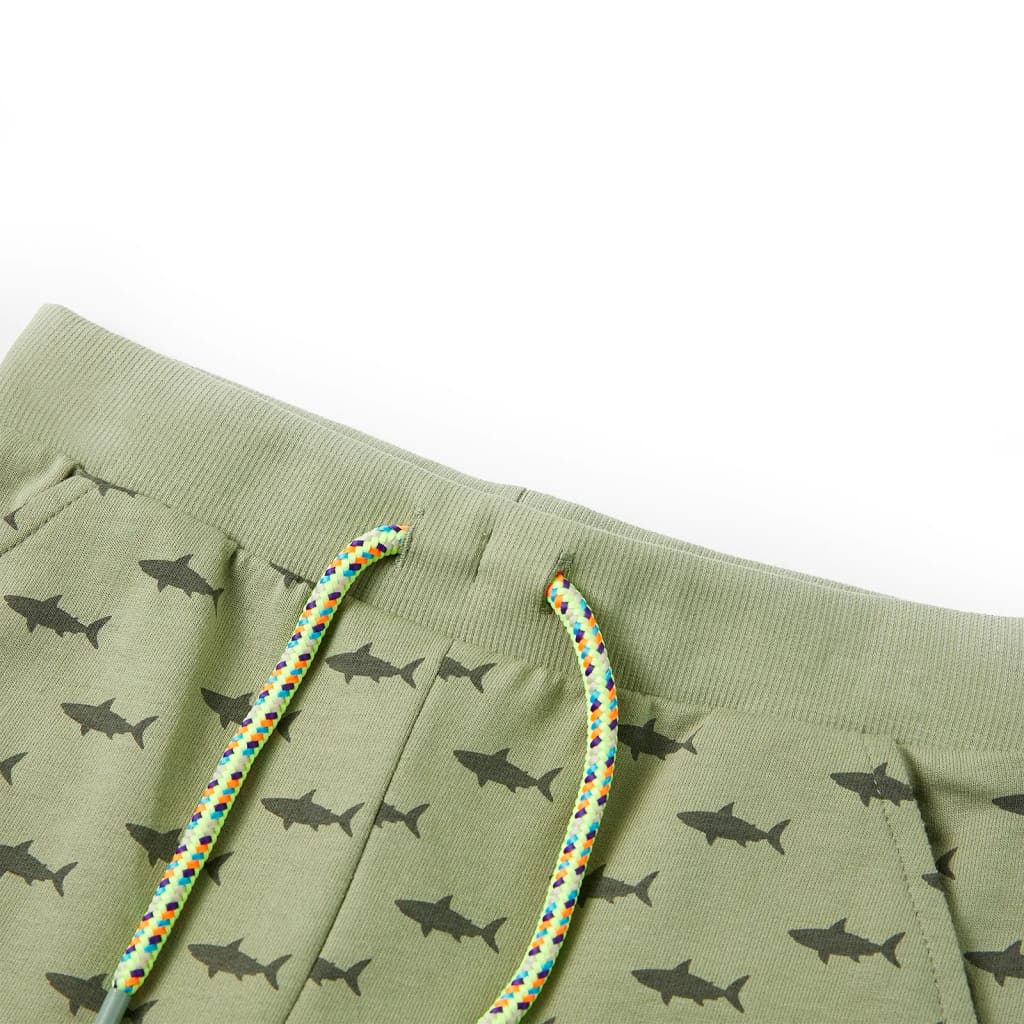 VidaXL Kindershorts mit Kordelzug 92 helles Khaki