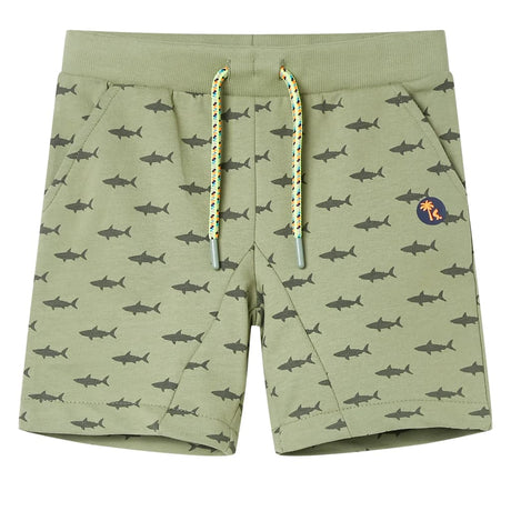 VidaXL Kindershorts mit Kordelzug 128 helles Khaki