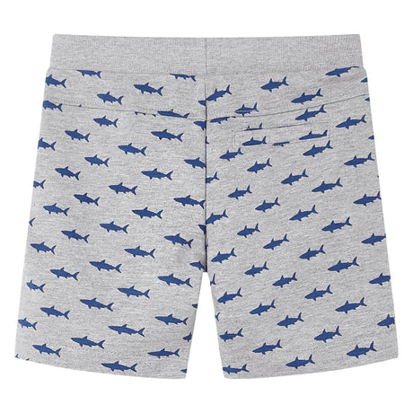 VidaXL Children's shorts with drawstring 116 light gray melange