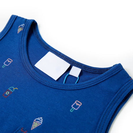 VidaXL Kinderoberteil 128 dunkelblau