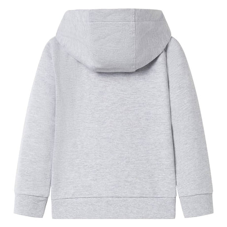VidaXL Kinderstrickjacke mit Kapuze und Reißverschluss 92 Grau