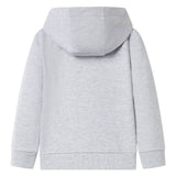 VidaXL Kinderstrickjacke mit Kapuze und Reißverschluss 104 Grau